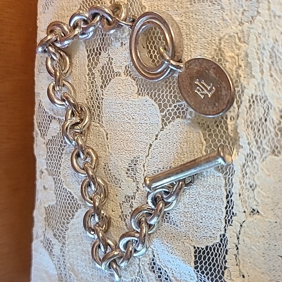 Vintage ralph lauren bracelet silver color With tortoise shell. - Picture 3 of 5